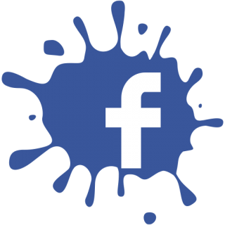 Facebook Splat F Logo Transparent PNG images
