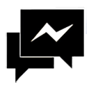 Black Facebook Messenger Icon Png PNG images