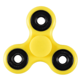 Fidget Spinner Yellow Black Natural Photo PNG images