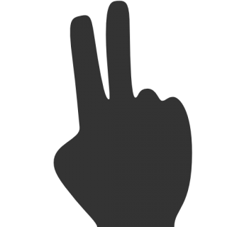 Hand Symbol Digit Computer Icons V sign - 7 png download - 1600*1600 - Free  Transparent Hand png Download. - Clip Art Library