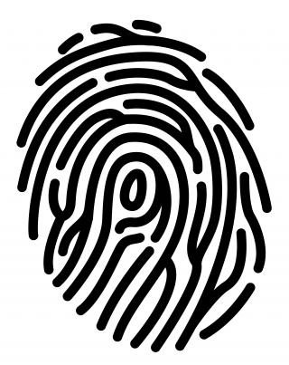 Black FINGERPRINT Icon PNG images