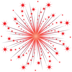 Red Fireworks Png PNG images