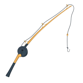 Simple Fishing Pole PNG Transparent PNG images