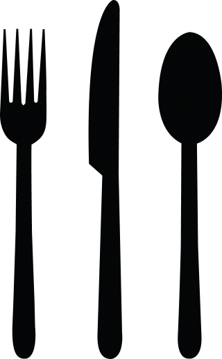 Fork Knife Spoon Black Png PNG images