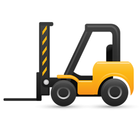 Forklift Delivery Icon PNG images