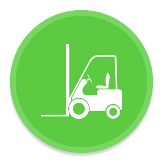 Green Forklift Icon PNG images