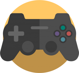 Circle Joystick Game Logo PNG PNG images