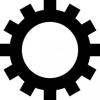 Black Gear Icon PNG images