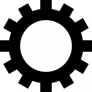 Black Gear Icon PNG images