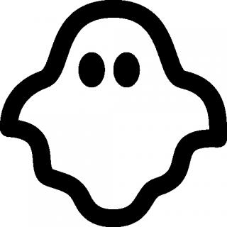 Black Ghost Icon PNG images