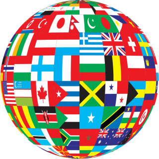 Globe With Flags Png PNG images