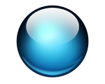 Blue Glossy Ball Png PNG images