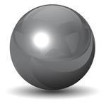 Gray Glossy Ball Png PNG images