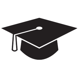 Black Graduation Icon PNG images