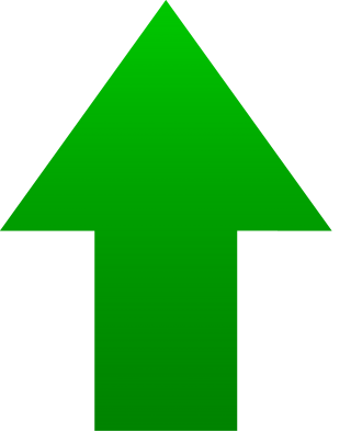 green up arrow icon