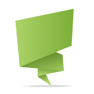 Green Origami Banner Transparent Png PNG images