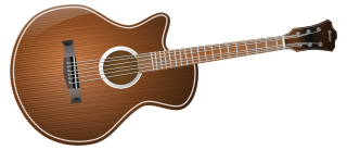 Brown Guitar Clipart Pic PNG images