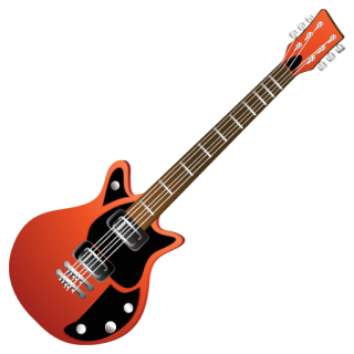Electric, Guitar, Red PNG images