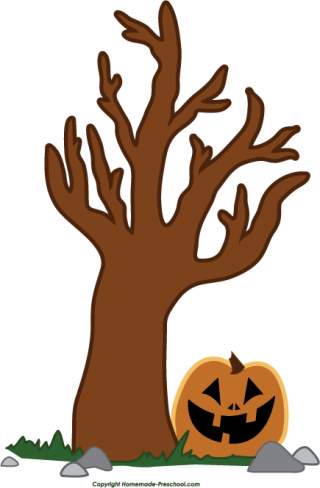 Clipart Halloween Tree PNG PNG images