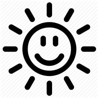 Happy Sun Face Icon PNG images