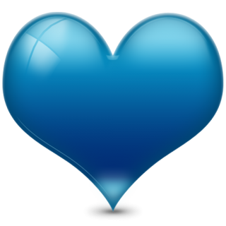 Blue Heart Icon Png PNG images