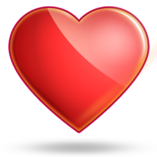 Glassy Heart Icon PNG images