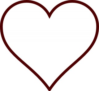 Heart Outline White And Black Png PNG images