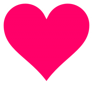 Heart Pink Simple Clip Art PNG images