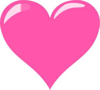 Pink Heart Glossy Png PNG images