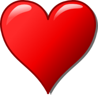 Red Glossy Heart Clip Art PNG images