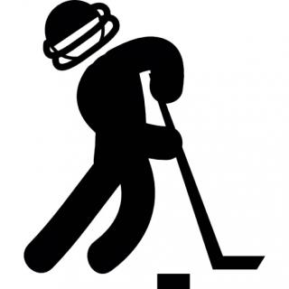 Man Practicing Ice Hockey Icon PNG images