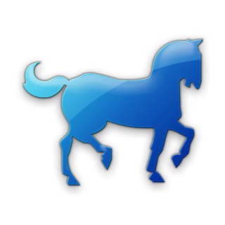 Blue Horse Icon PNG images