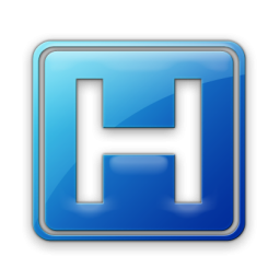 Blue Hospital Sign Icon PNG images
