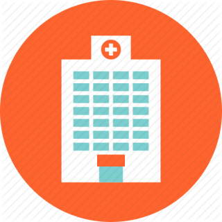 Orange Hospital Clinic Icon PNG images