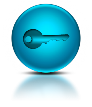 Blue Standard House Key Icon PNG images