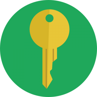 Green Circle Orange House Key PNG images