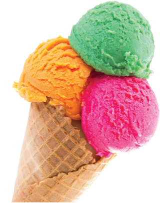 4 Color Varient Ice Cream PNG Transparent Images Free Download