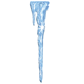 Blue And White Icicle Long Fractured Photo PNG images