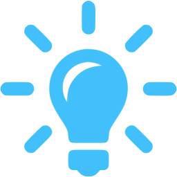 Blue Idea Icon PNG images