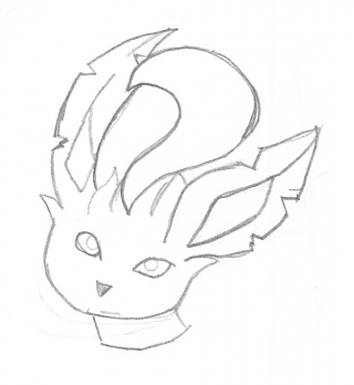 Leafeon Outline Png PNG images