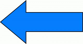 Blue Left Arrow PNG images