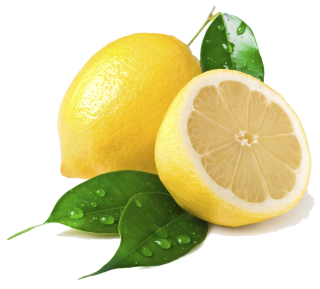 Lemon Fruit With Leaf Png PNG images