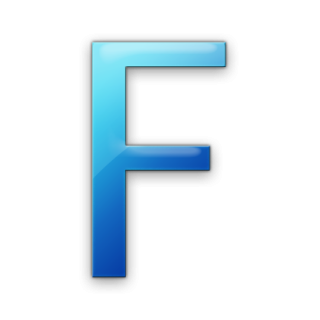 Blue Letter F Icon Png PNG images