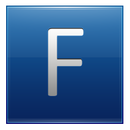 Blue Letter F Icon Png PNG images