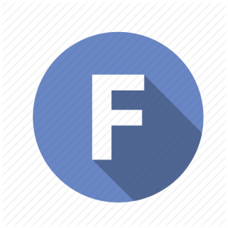Blue Round Letter F Icon Png PNG images