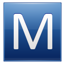 Blue Letter M Icon Png PNG images