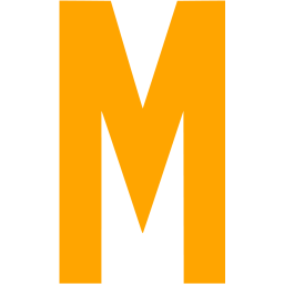 Orange Letter M Icon Png PNG images