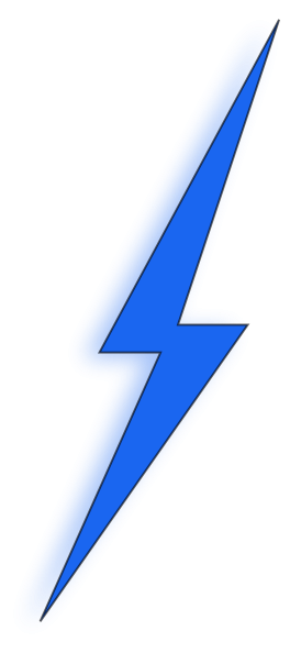 Blue Lightning Bolt Png PNG images