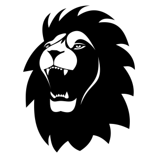 Black Lion Head Png PNG images