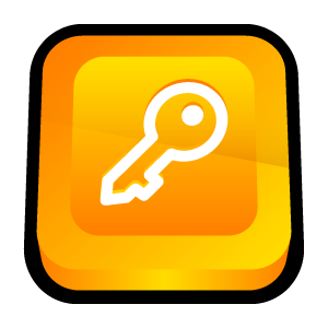 Orange Log Off Icon PNG images